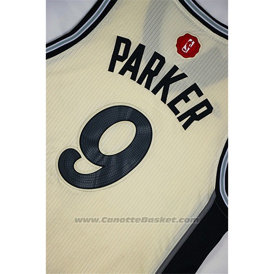 Maglia Natale 2015 San Antonio Spurs Tony Parker #9 Bianco